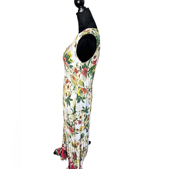 ECI New York White Floral Sleeveless Maxi Dress Size S - Picture 3 of 9